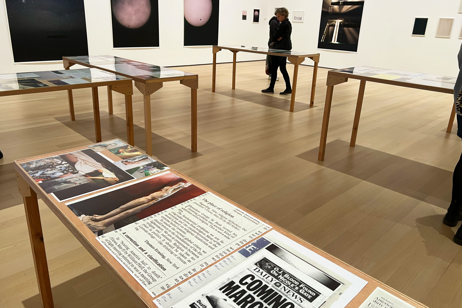 "Truth Study Center" fills most of the MOMA gallery room space located at the center of Wolfgang Tillmans's retrospective.