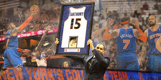 carmelo anthony jersey retired