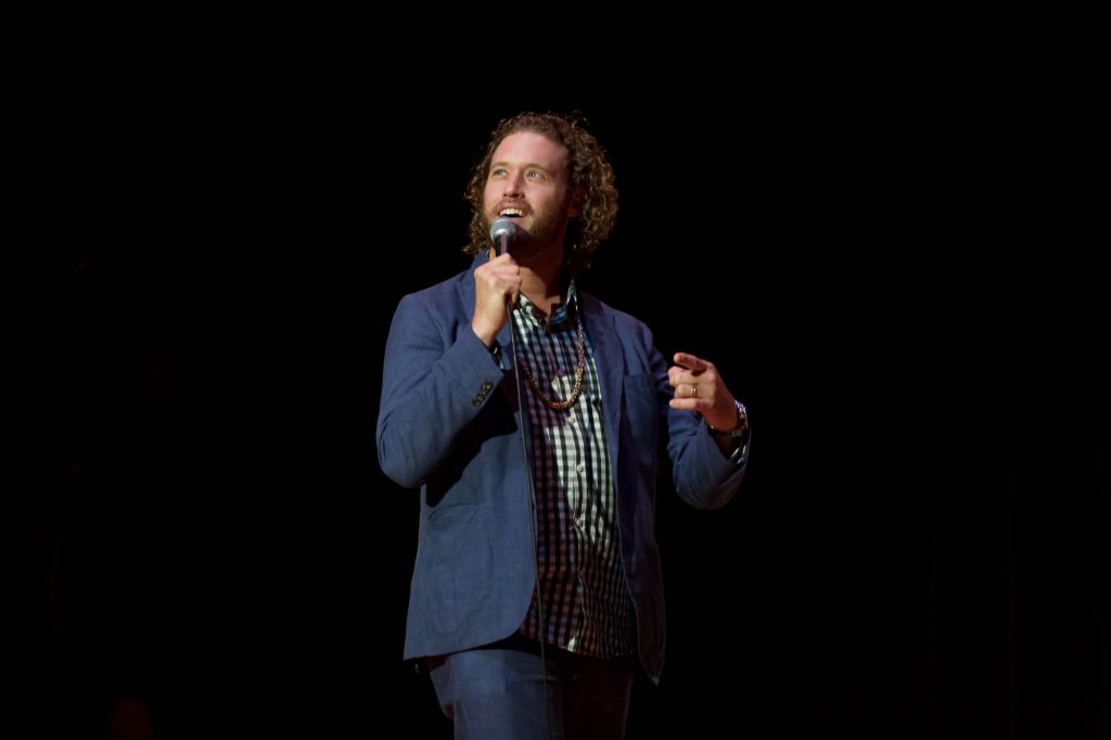 Comedian T.J. Miller at SU Homecoming