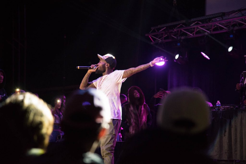 Rapper GoldLink performs at Syracuse University