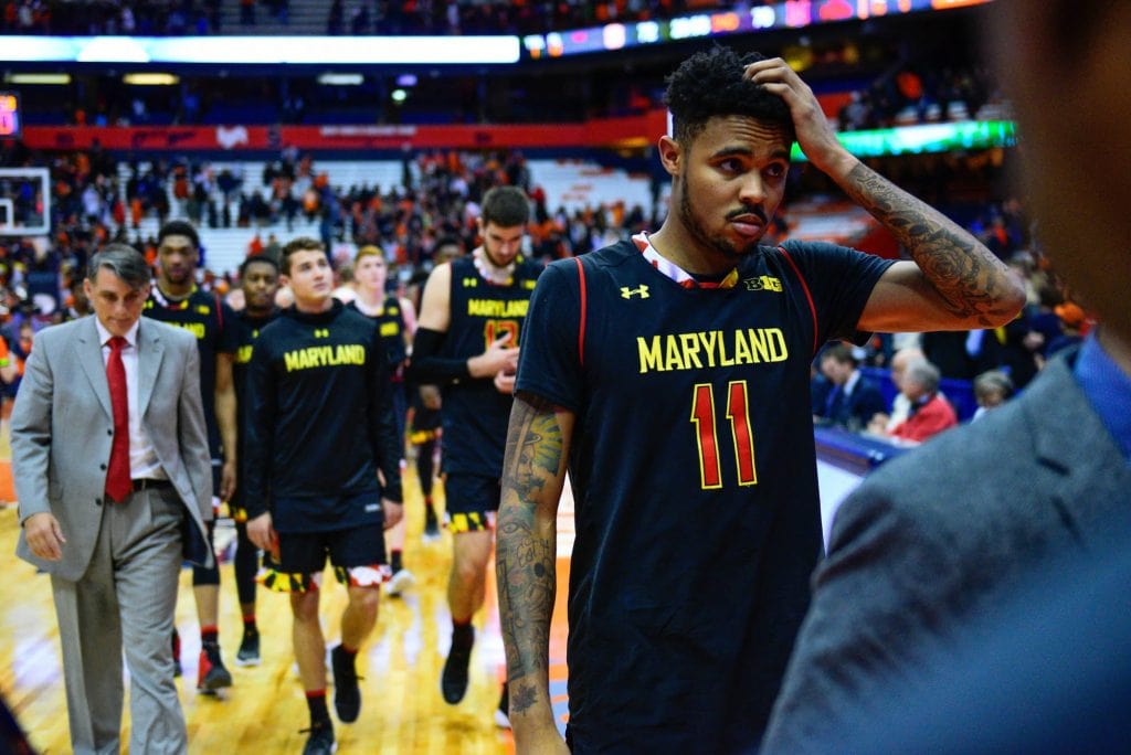 Men's basketball versus Maryland