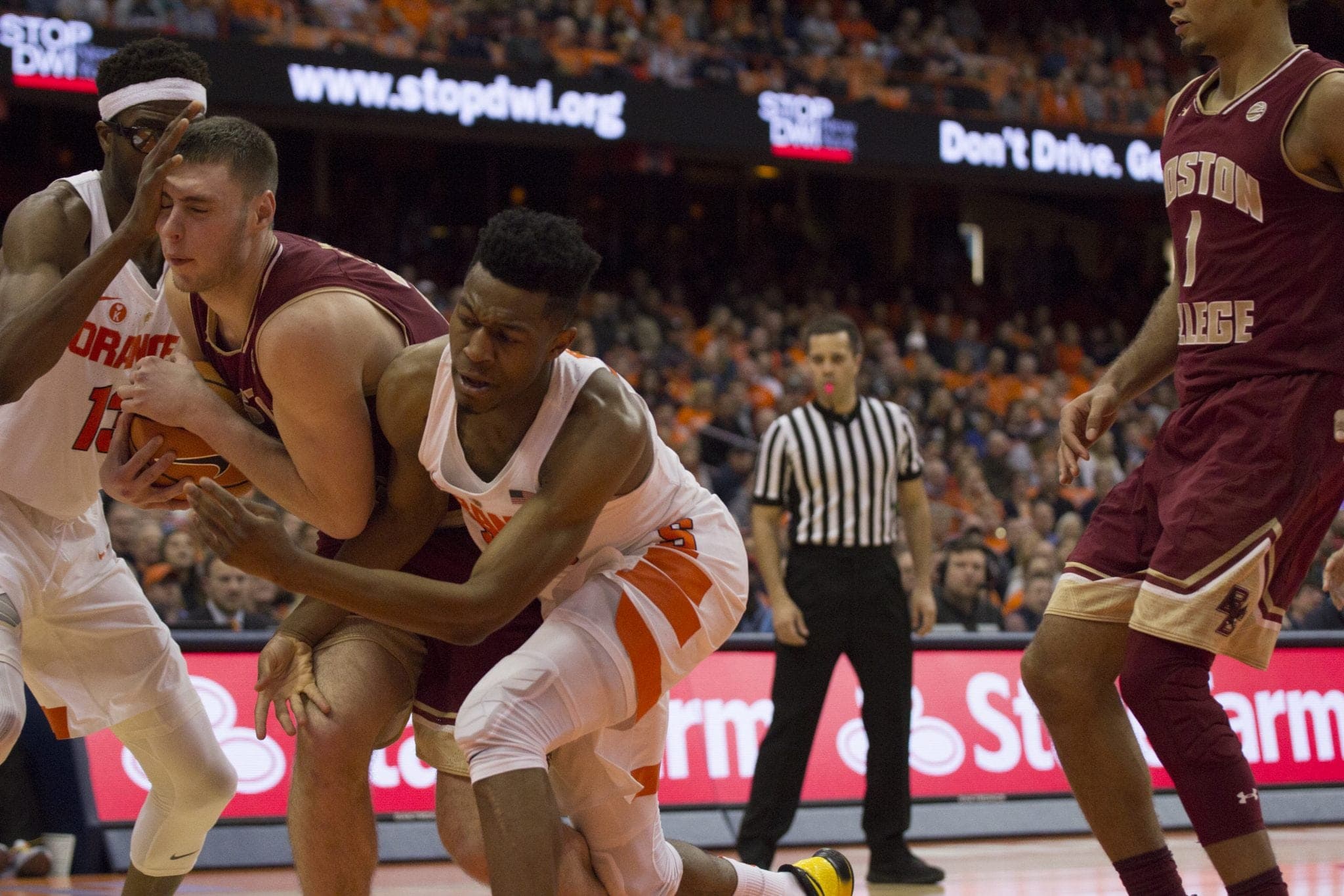 Men's basketball versus Boston College