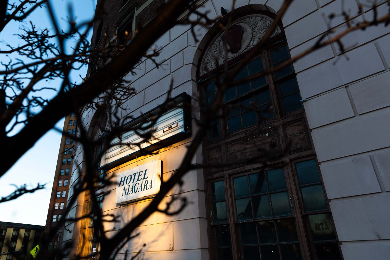 The Grand Hotel Niagara, built between 1923 and 1925, closed for renovations in 2007 that never took place. Since then the hotel's ownership has changed hands many times and it remains abandoned.