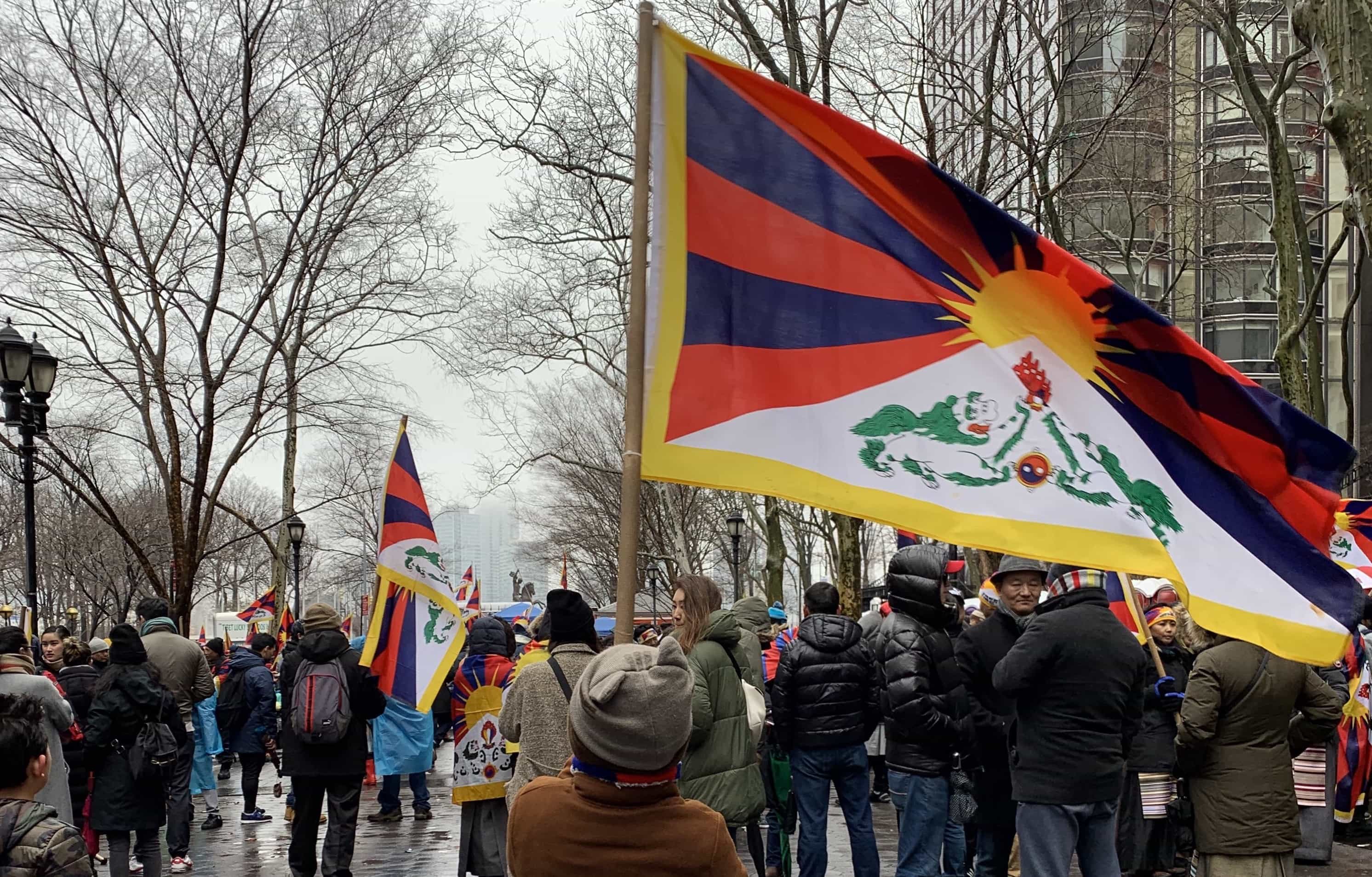 Tibetan-Americans Rally in New York City.