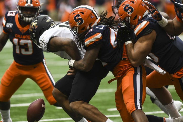 Syracuse Football Forced Fumble