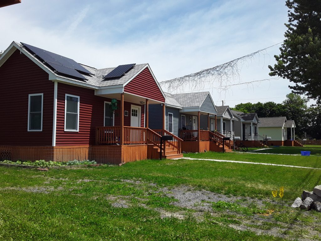 One of A Tiny Home for Good's developments in Syracuse.