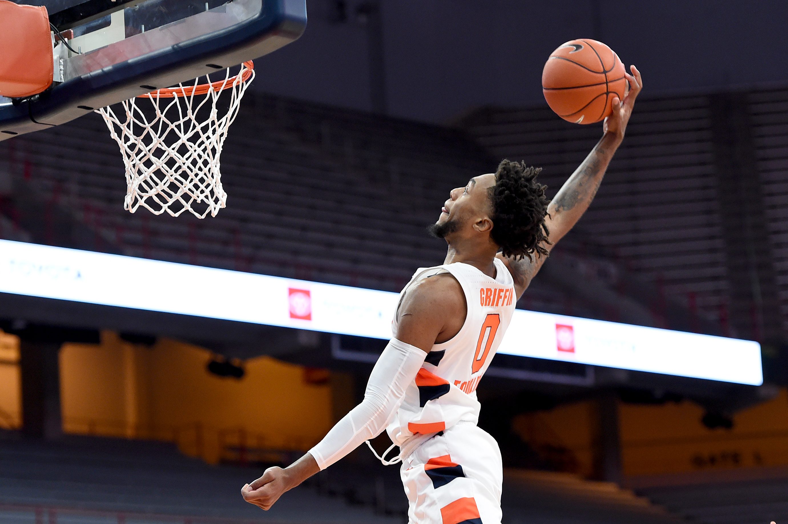 The Syracuse Orange takes on the Bulldogs Nov.27, 2020 at the Carrier Dome in Syracuse, New York.