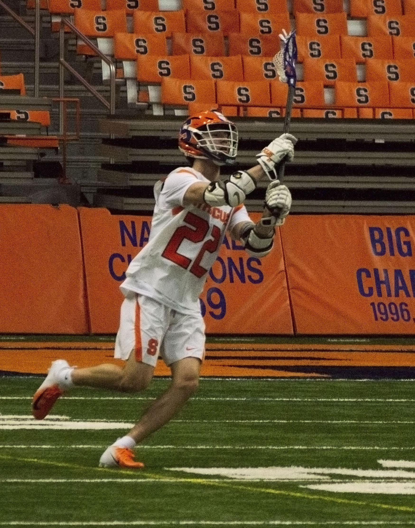 Chase Scanlan was the SU men's lacrosse's leading scorer with 7 goals vs. Colgate.