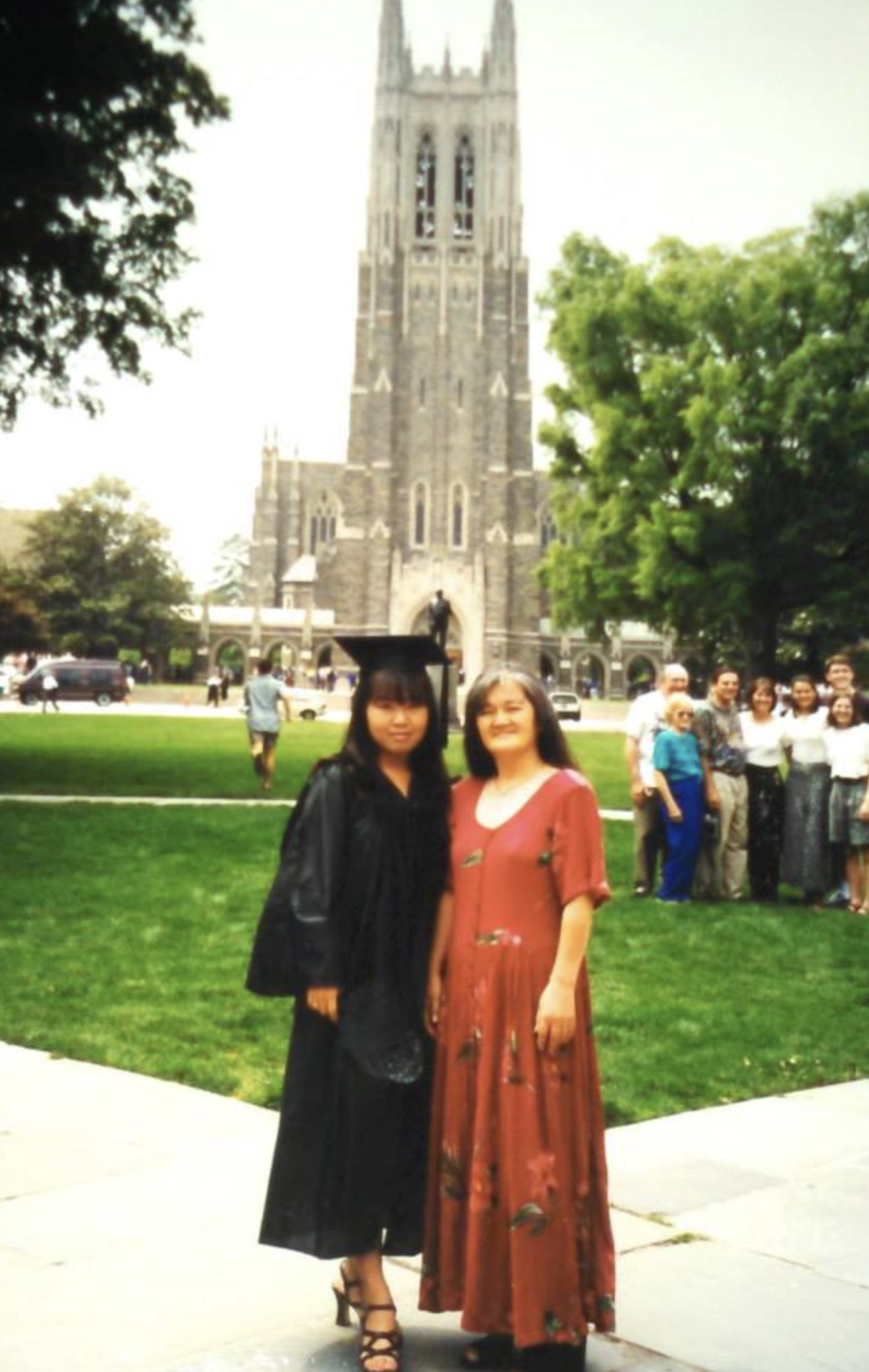 Junko Takeda and her mother on Takeda's college graduation day from Duke University.