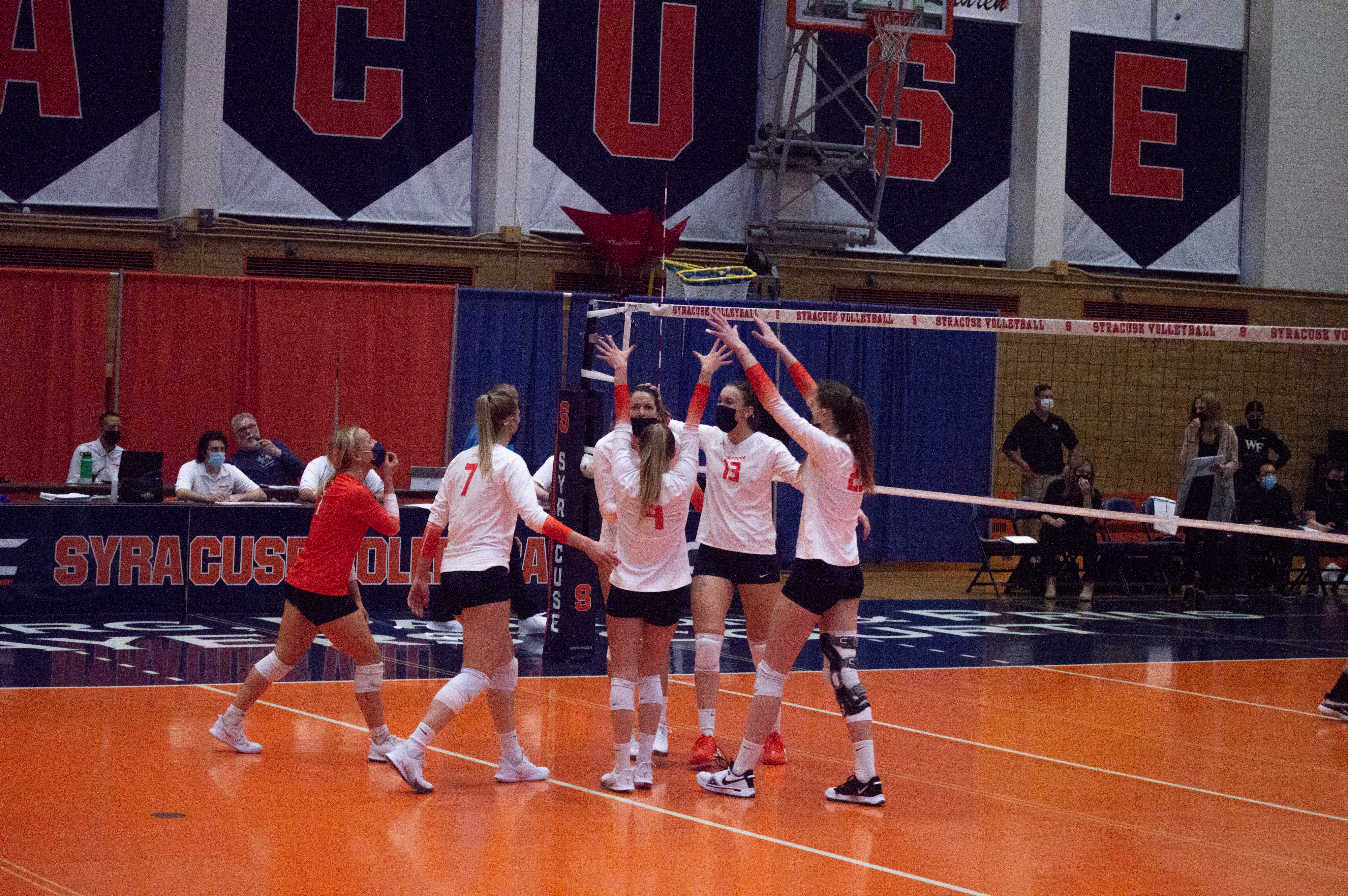 Syracuse Volleyball wins 3-0 against Wake Forest.