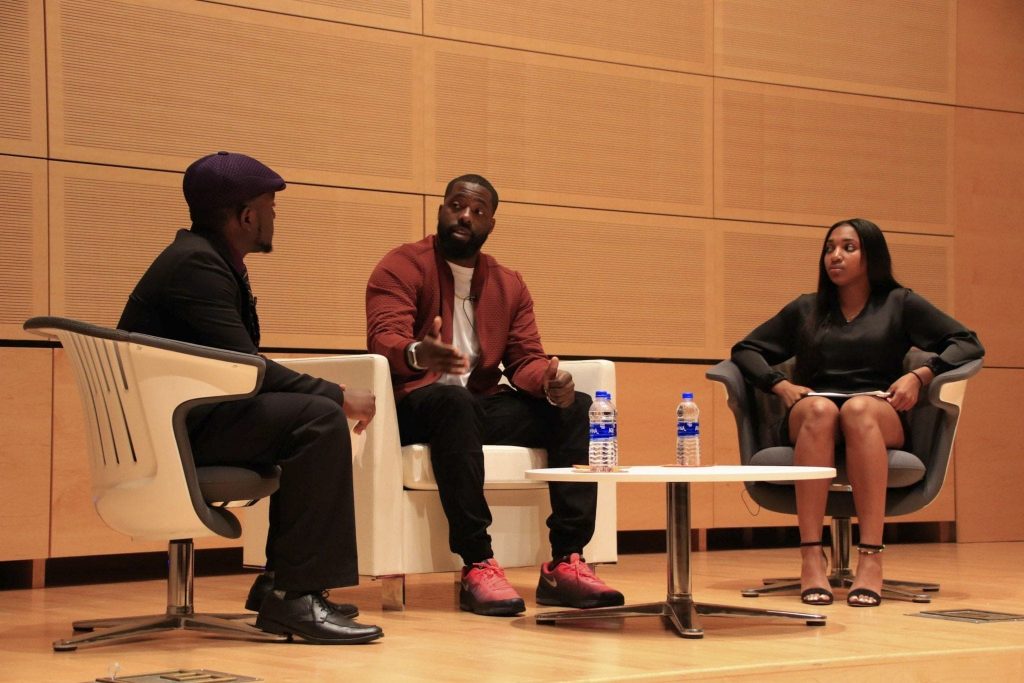 Former NFL athlete and activist Brian Banks speaks about his experiences at The Herg on Syracuse's campus.