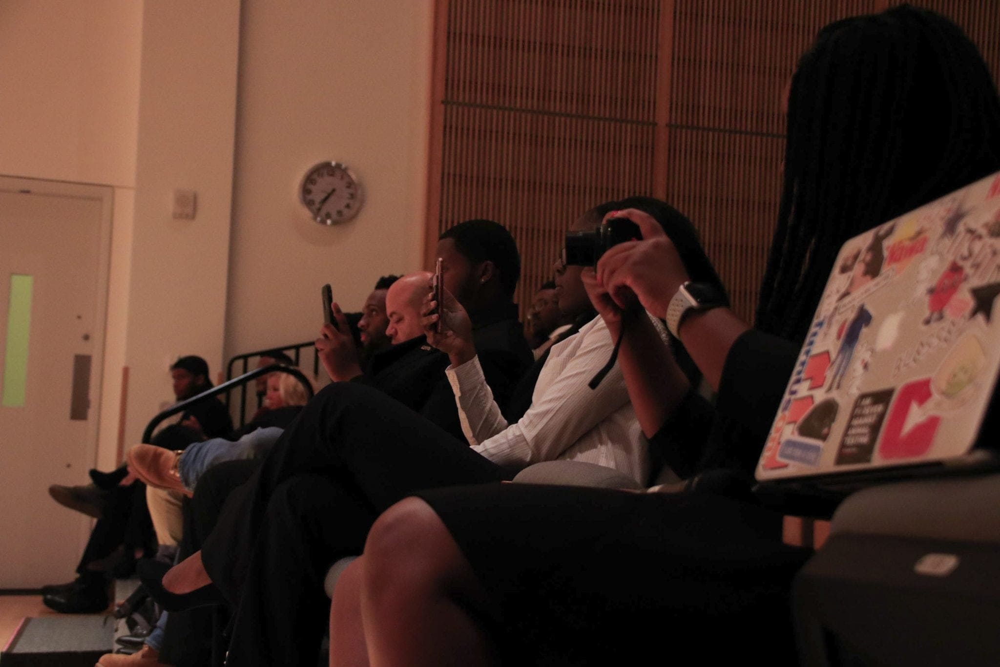 Students in the seats attending the event were comprised of many different organizations on campus.