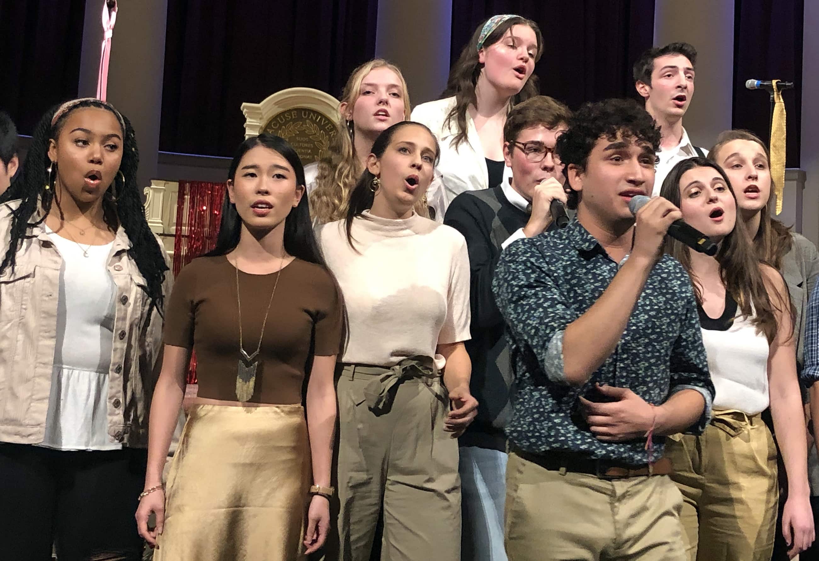 Freshman Jeffrey Castellano gave a stand-out performance as the lead vocalist in Groovestand’s cover of “HIM” by Sam Smith.