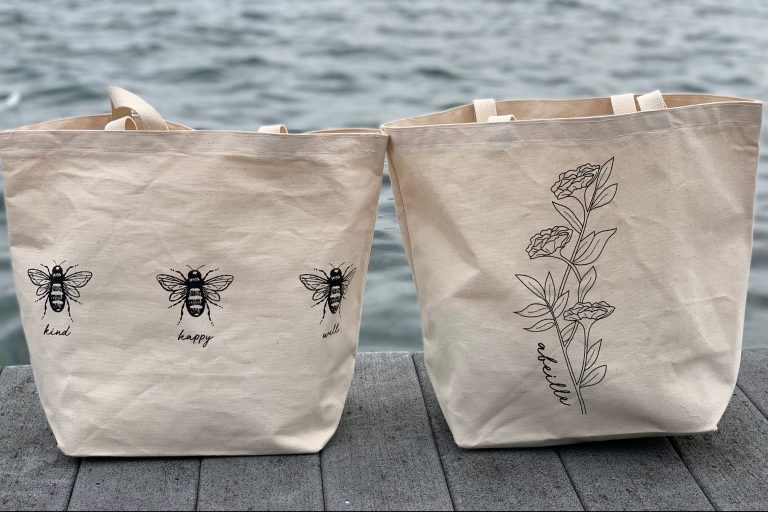 Abeille totes photo by Abbey Thurston