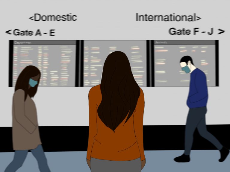 Illustration for Fleeing a Pandemic: How coronavirus chased me out of Syracuse and back home to India