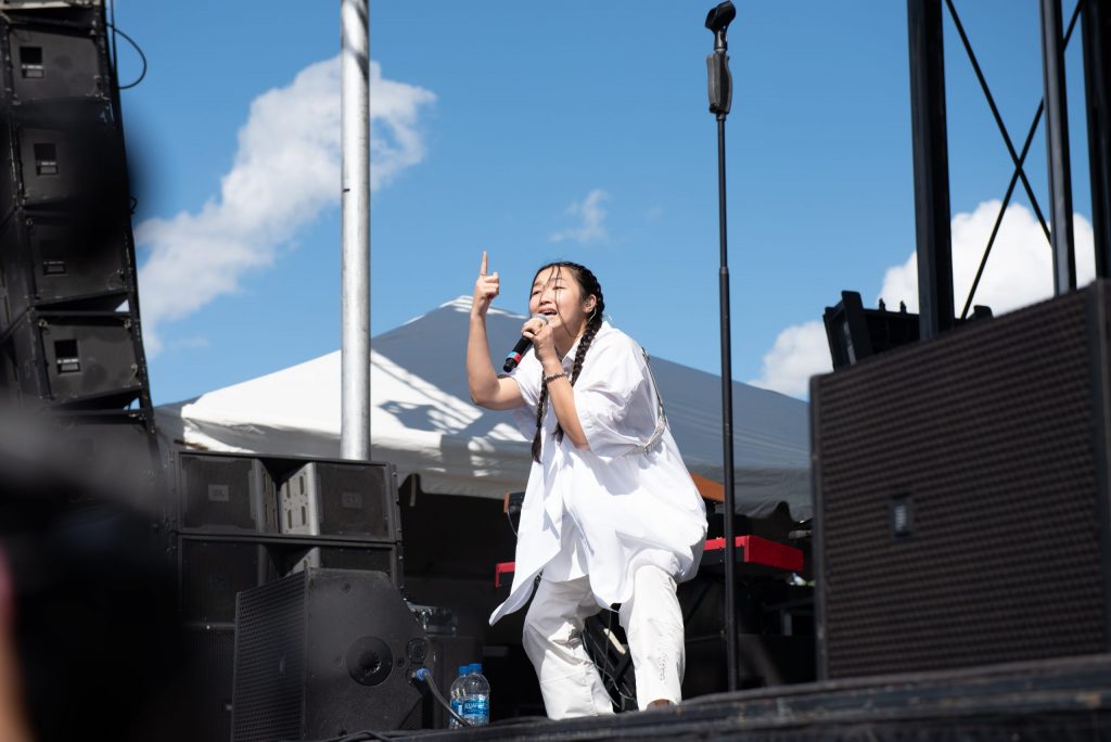 Audrey Nuna performing at Juice Jam 2021