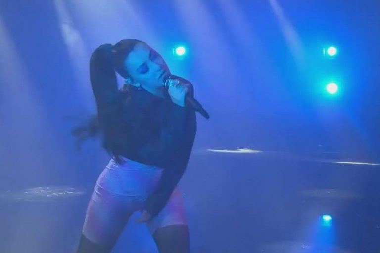 Charli XCX performing