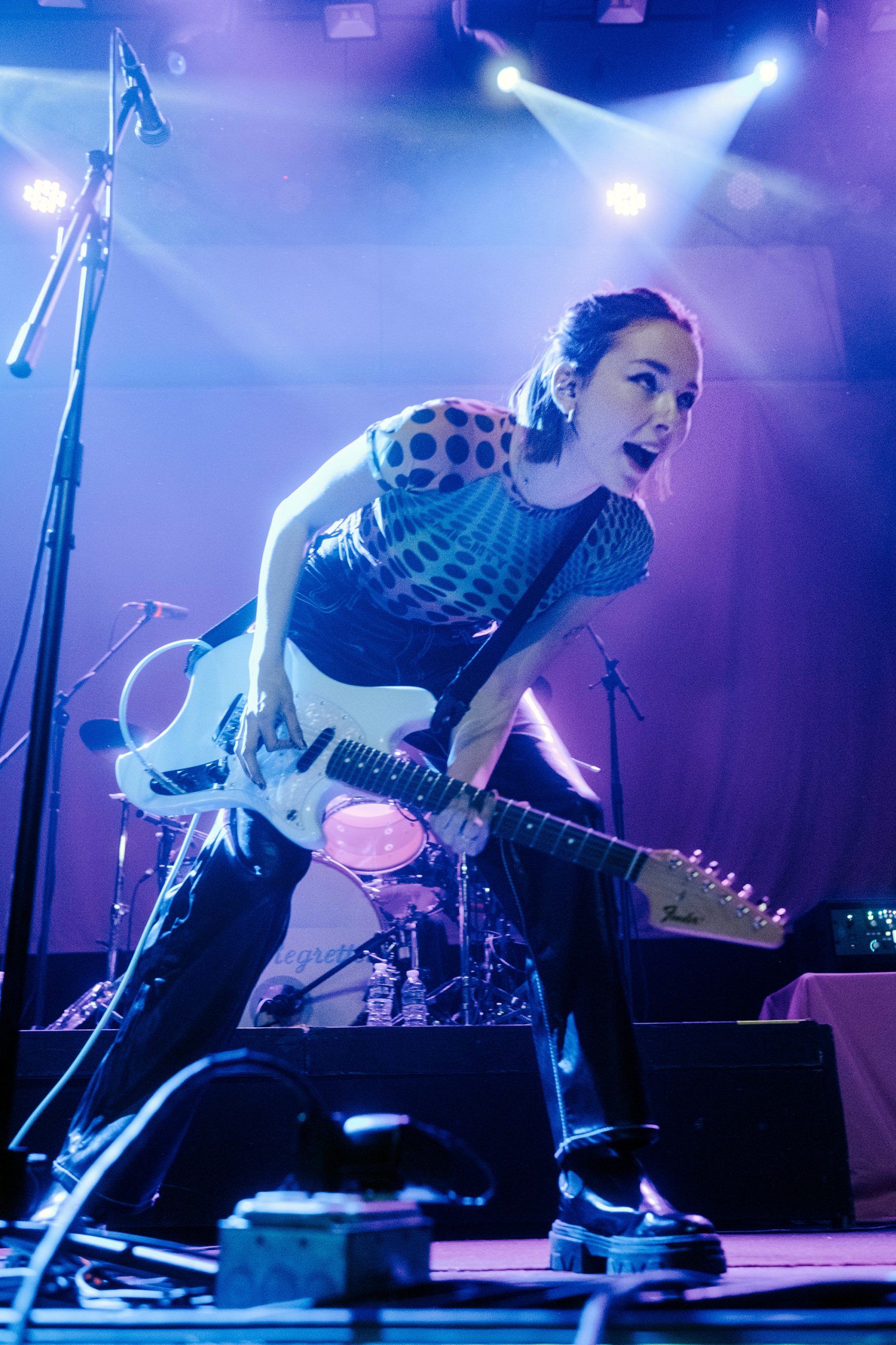 Vocalist Lydia Night of The Regrettes and suporting act, Kississippi, at The Westcott Theater