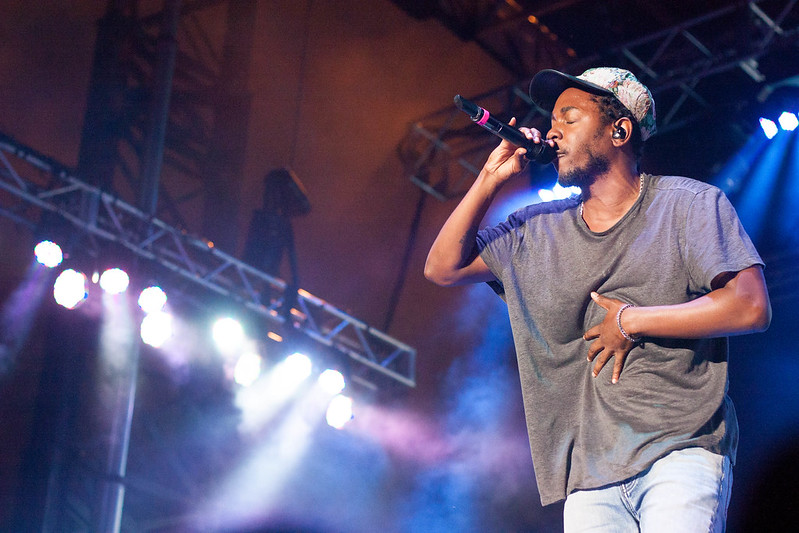 Kendrick Lamar performing