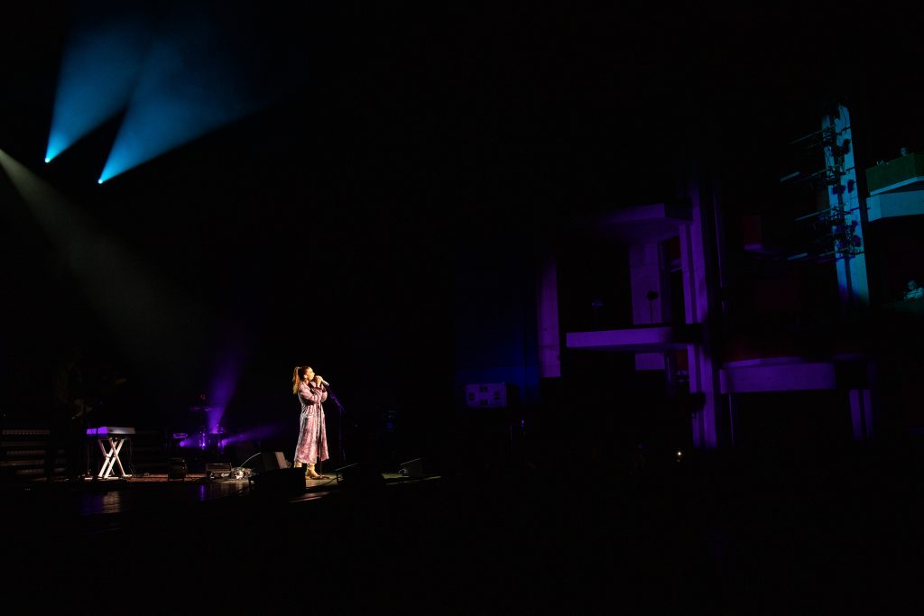 Singer Riley Clemmons performs at The Oncenter Crouse Hinds Theater in Syracuse on Oct. 27, 2023.