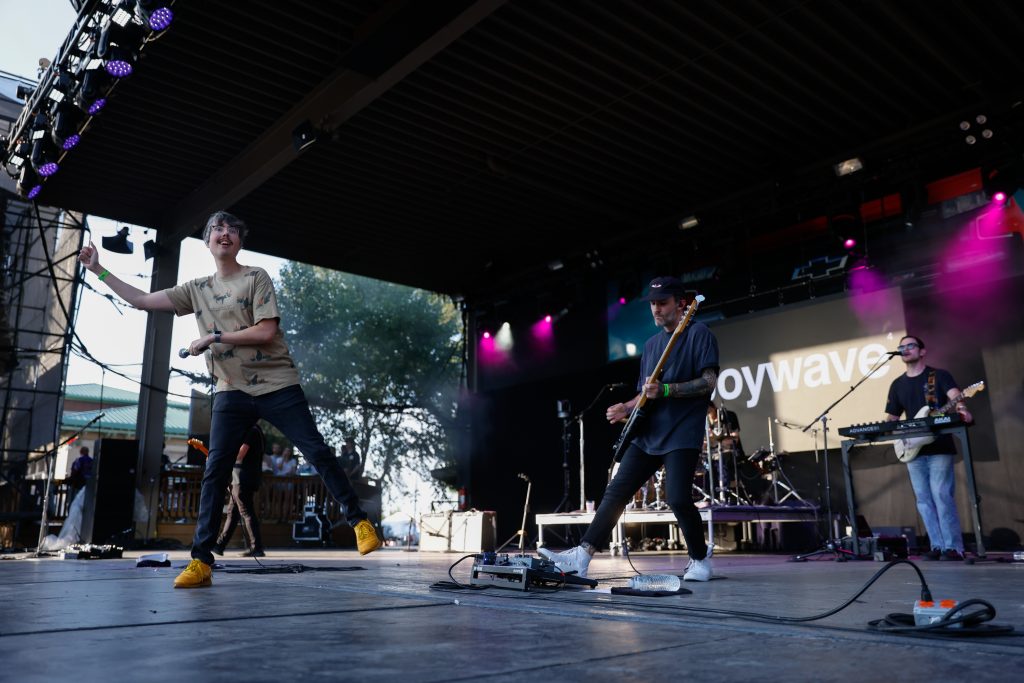 American indie band Joywave performs on the Chevy Park Stage during the Great New York State Fair on Sunday, September 3, 2023. Photo by Kayla Breen.