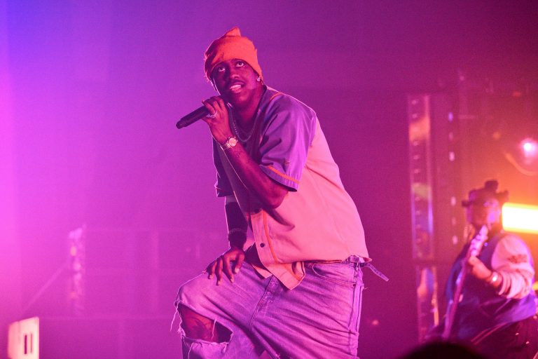 Rapper Lil Yachty performs during Lil Yachty: The Field Trip Tour at Coca-Cola Roxy on November 8, 2023 in Atlanta, Georgia.