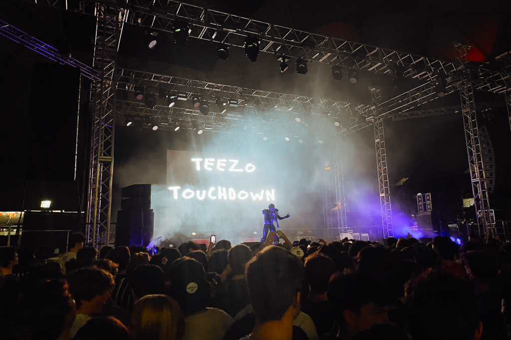 Teezo Touchdown performs at the 2024 block party on Friday night