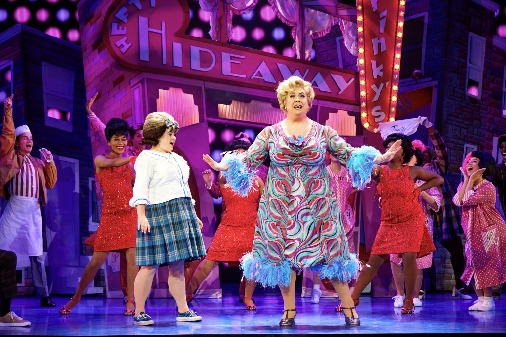 “Welcome to the 60s” (from L) Caroline Eiseman as “Tracy Turnblad