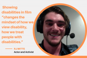 Actor and diversity and equality activist RJ Mitte spoke to SU students about the need for greater representation of people with disabilities in the TV and film industry.