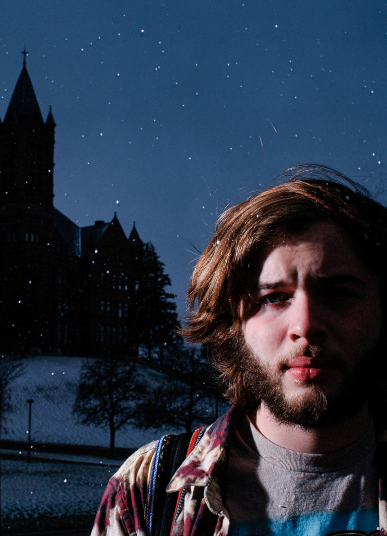 Payton Dunn stands for a portrait on campus at Syracuse University on Sunday, March 27, 2022. Dunn experienced sexual harrassment from a former roommate in university housing but declined to further pursue the matter, due to the regulatory obstacles put in place. Recent changes to Title 9, from the previous presidential administration, increased the amount of protections that the accused have in allegations of sexual assault and harrassment, making justice for the survivors much more difficut to achieve. However, the broader discussion around the issue often ignores male survivors, from all walks of life, which is largely due to cultural expectations of gender norms throughout the United States.