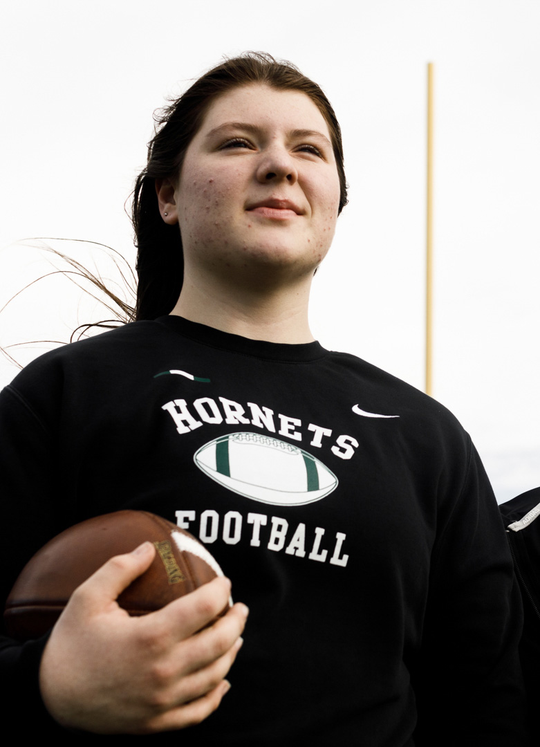 Mara McBride of the Fayettville-Manlius football team