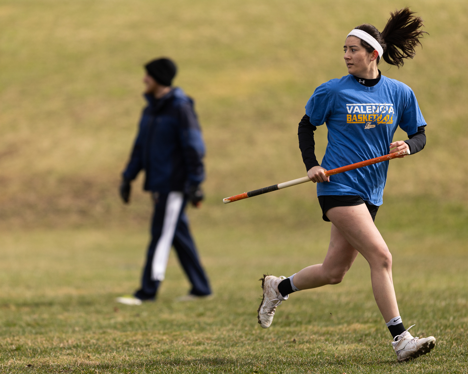 A Quidditch player at the King's Cup on Shyhall Field on April 2, 2022.