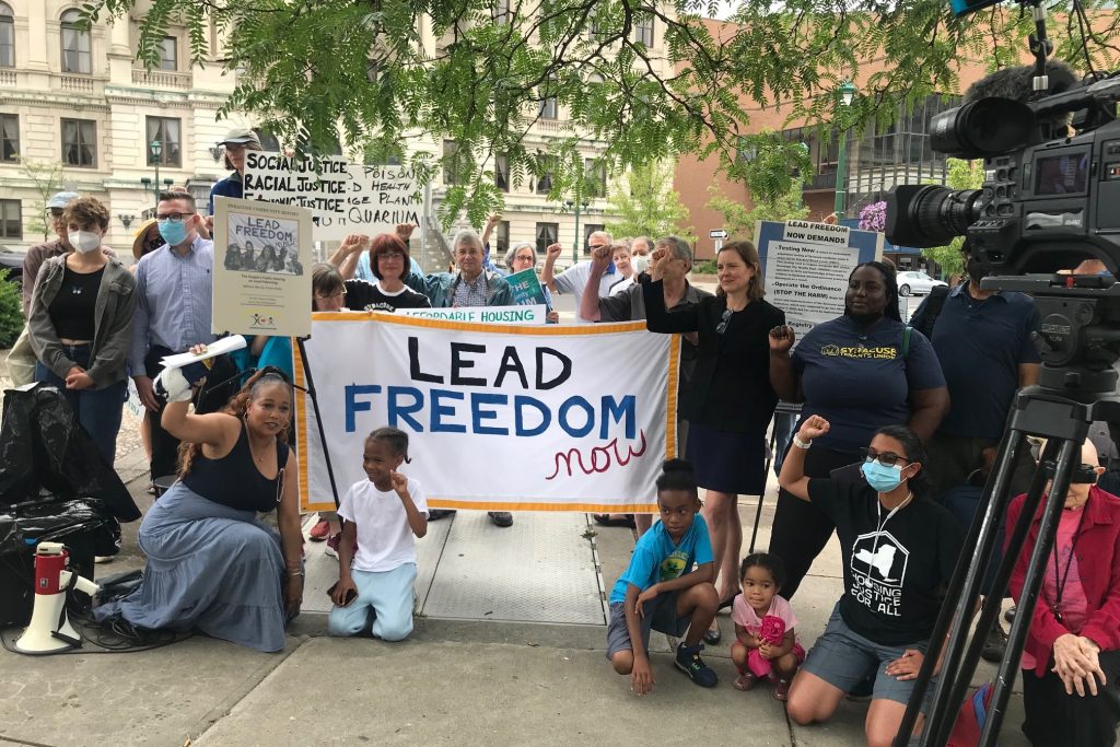 The Invest in Our Community Rally brought community members together to protest for funds to combat the lead crisis on August 2, 2022.
