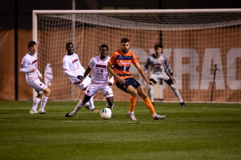 Syracuse men's soccer vs. Louisville on Oct. 16, 2020