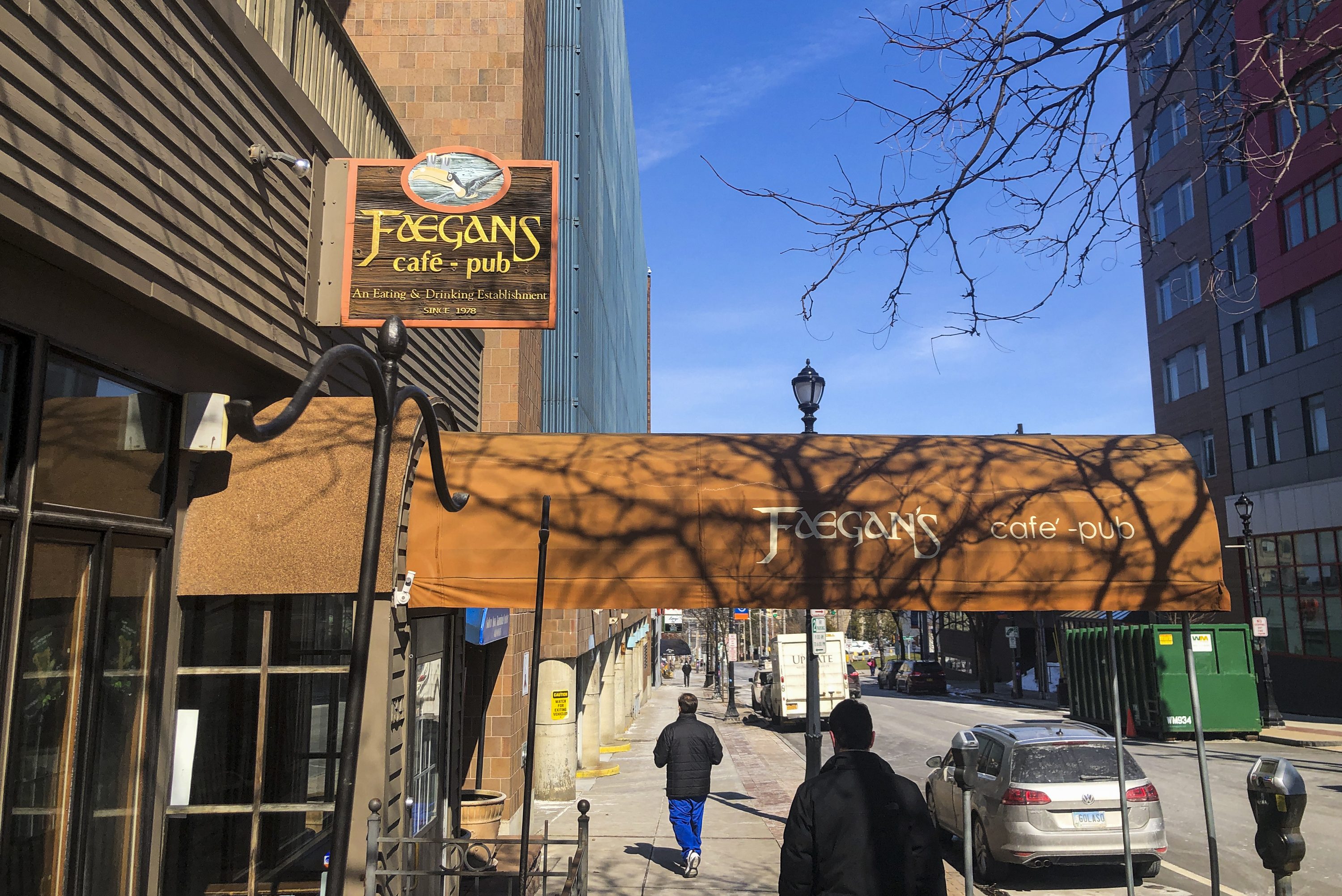 Faegan's Cafe & Pub near Marshall Street on March 9, 2021