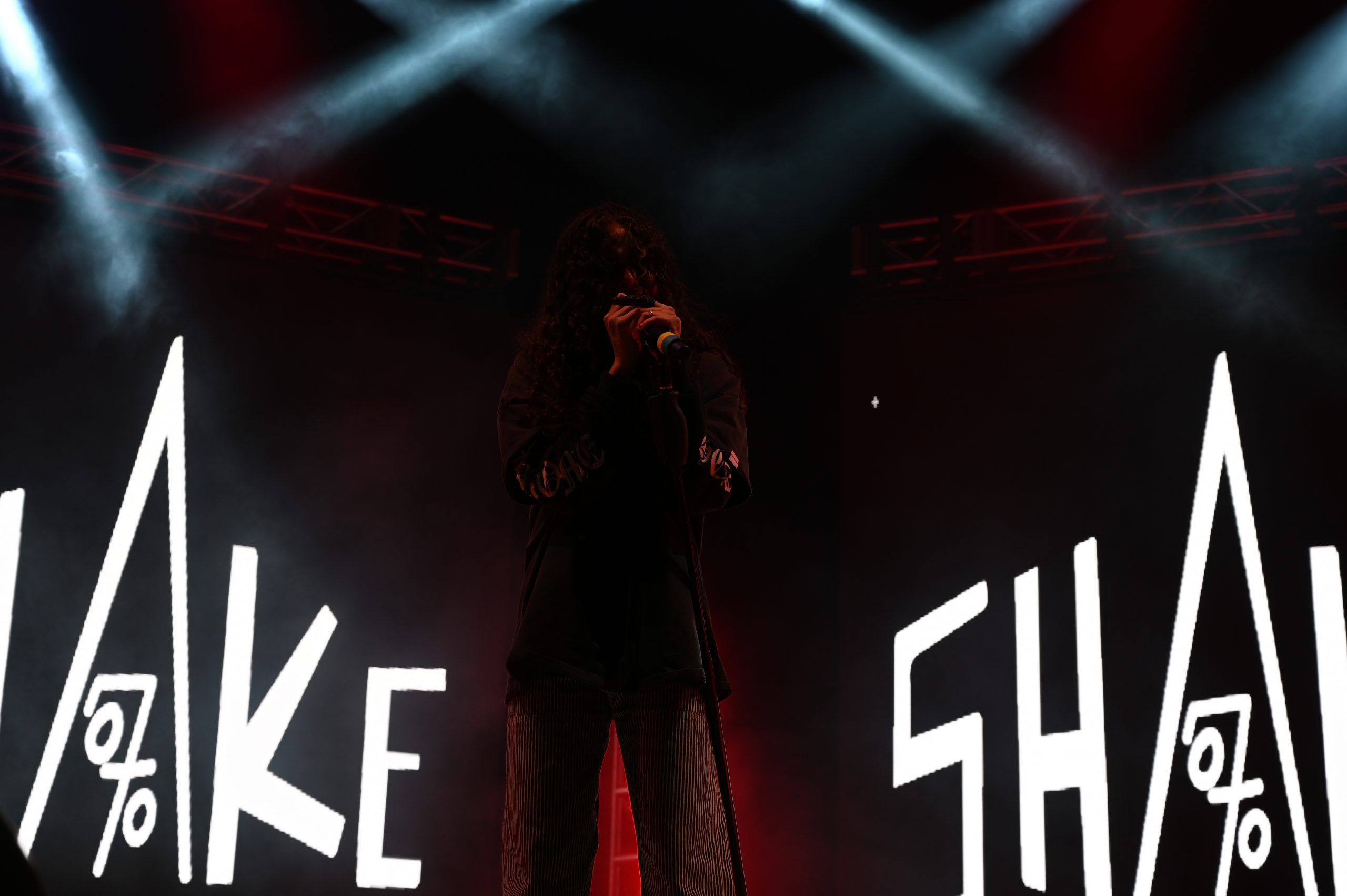 070 Shake also sang "Ghost Towns" by Kanye West, a track she's featured on. April 29, 2022. Photo by Brooke Kato