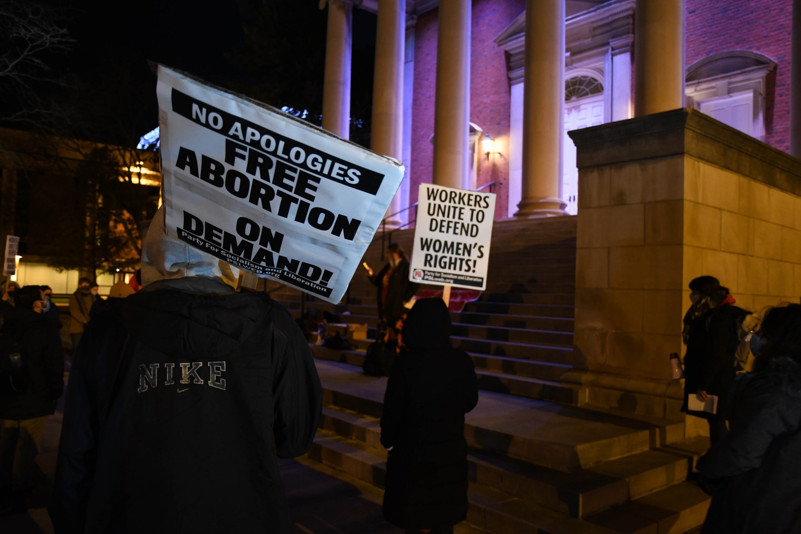 Students gathered outside Hendricks Chapel on Dec. 1, 2021, in hopes of upholding Roe v. Wade, which is gripping national headlines.