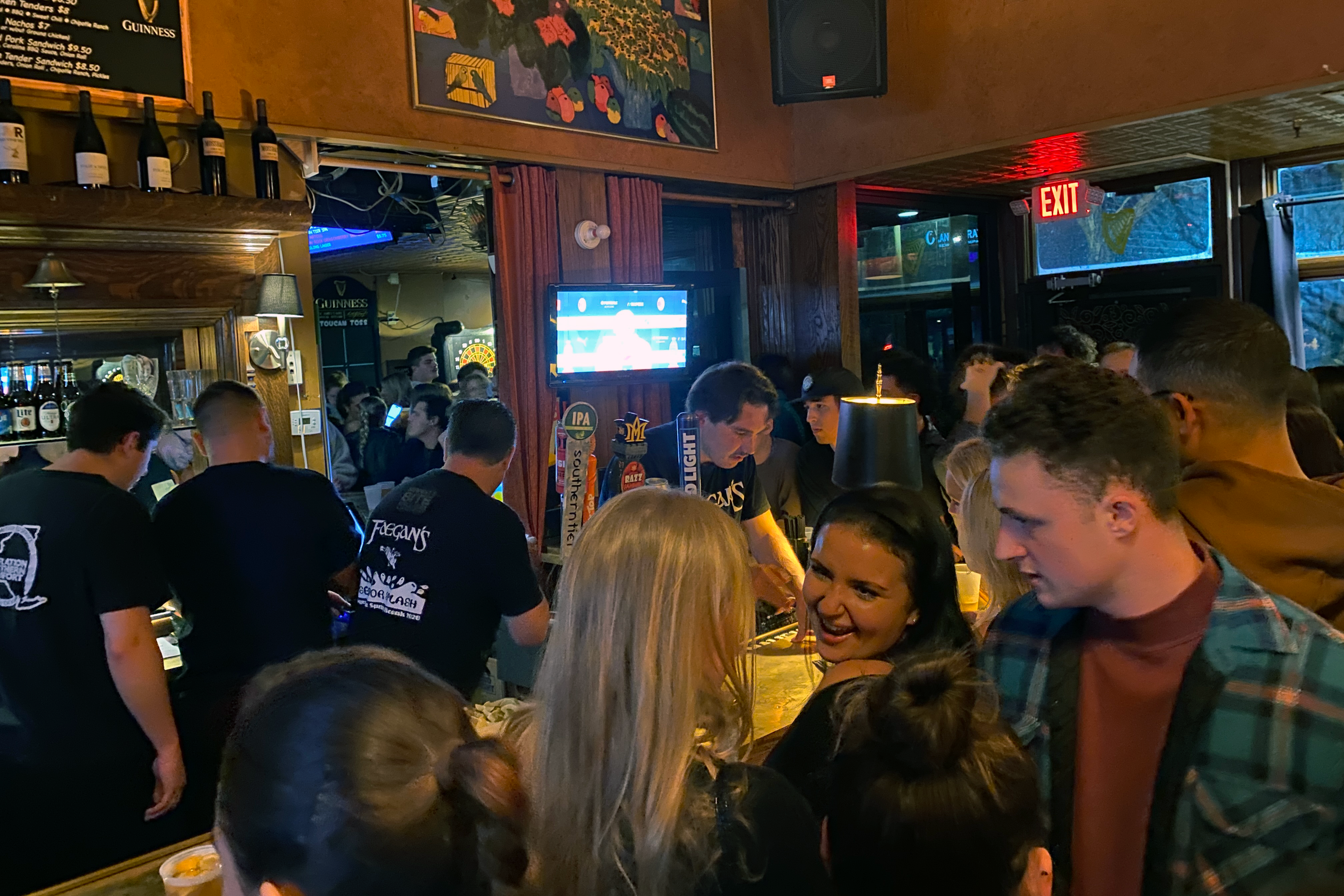 Flip Cup is a popular event at Faegan's Bar at Syracuse University.