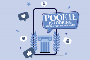 "POOKIE IS LOOKING ABSOLUTELY PROBLEMATIC" graphic