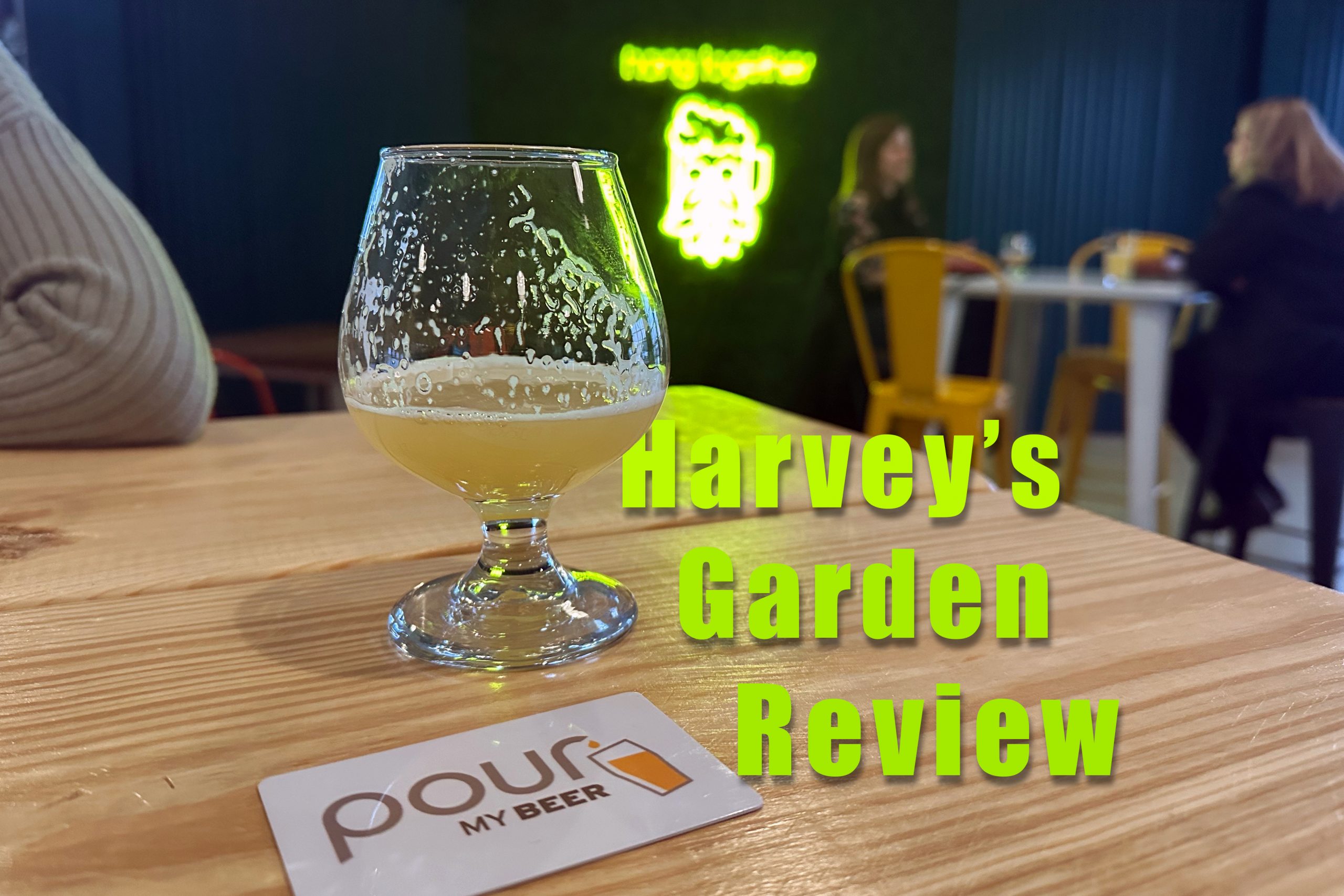 Glass of beer from Harvey's Garden