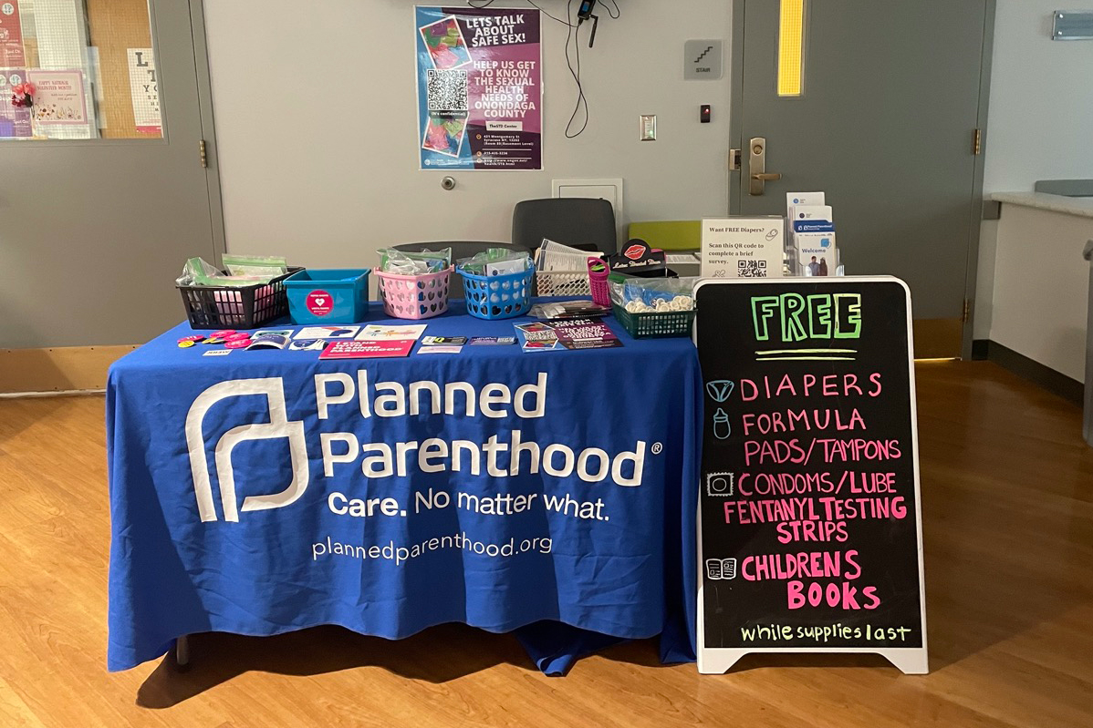Planned Parenthood information table