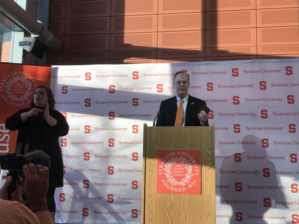 Chancellor Syverud delivers address on the first day of classes