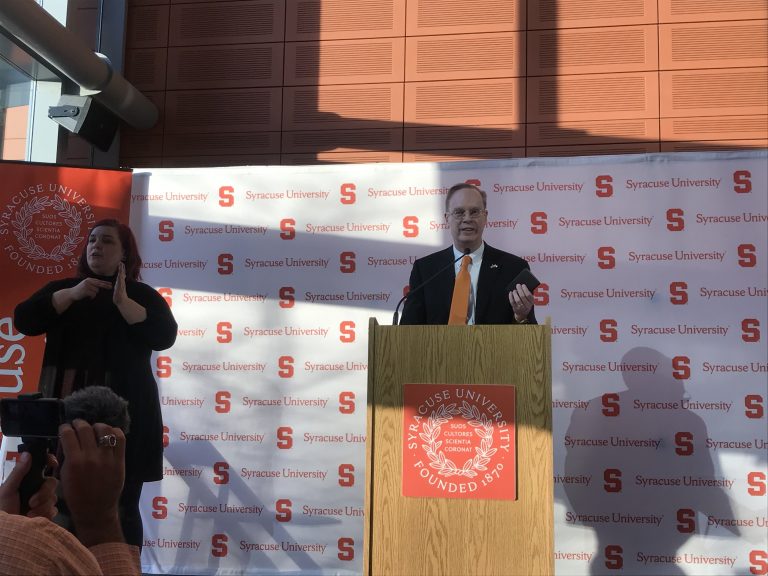 Chancellor Syverud delivers address on the first day of classes