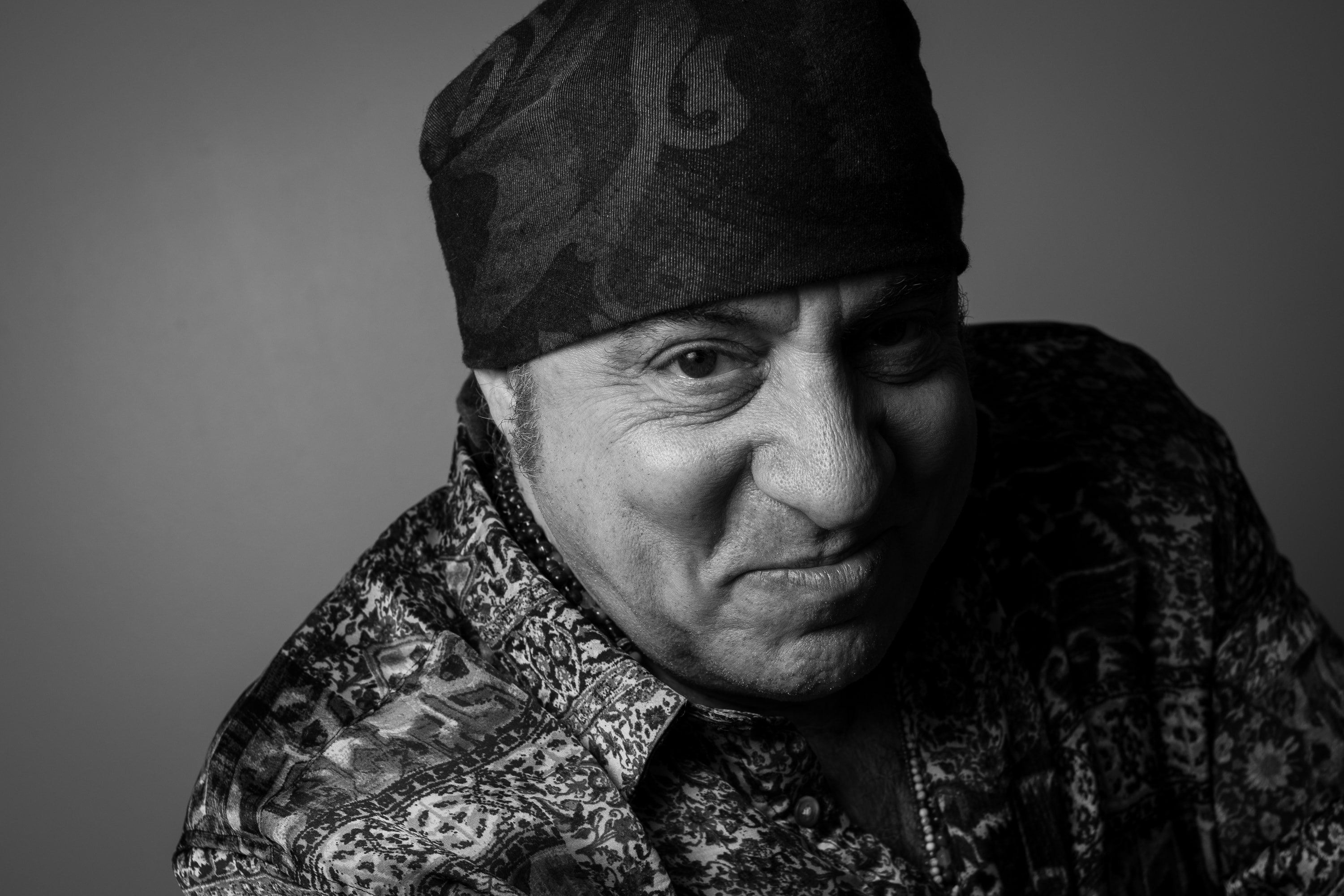 Steven Van Zandt, also known as Little Steven, poses for a photo before speaking with Bandier Students at the S.I. Newhouse School of Public Communications on March 18, 2019