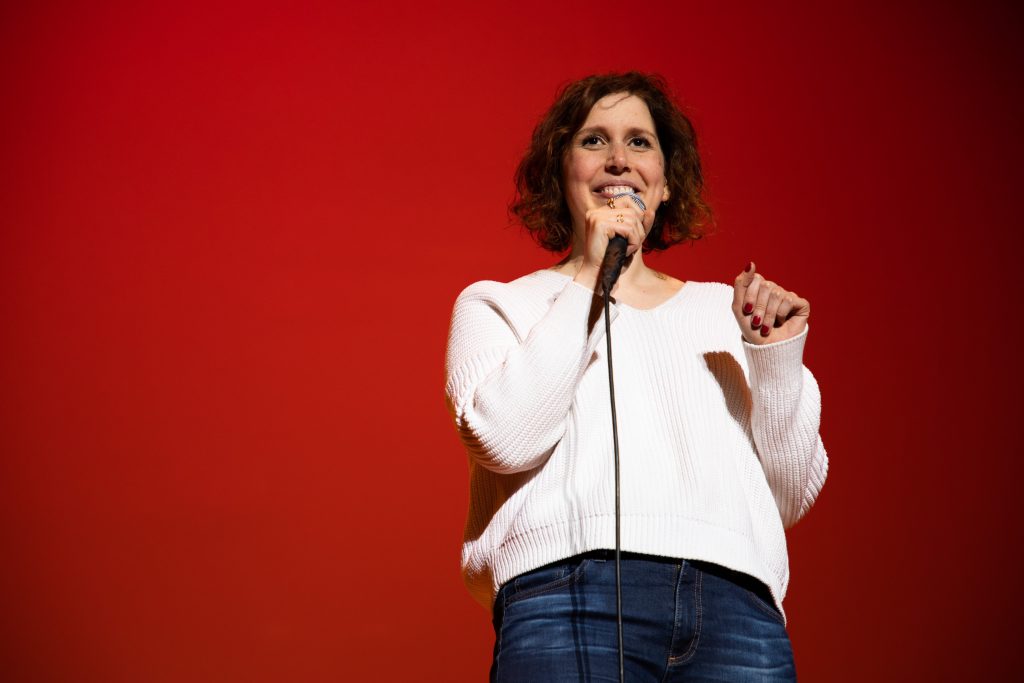 Vanessa Bayer at the University Union Comedy Show on March 1, 2019