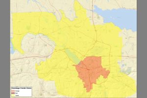 COVID-19 Orange Zone Map - November 23, 2020