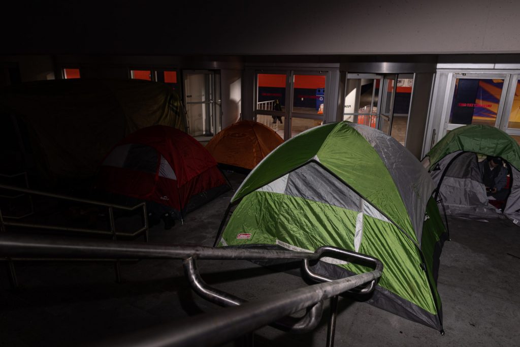 SU students camp out at The Dome in 