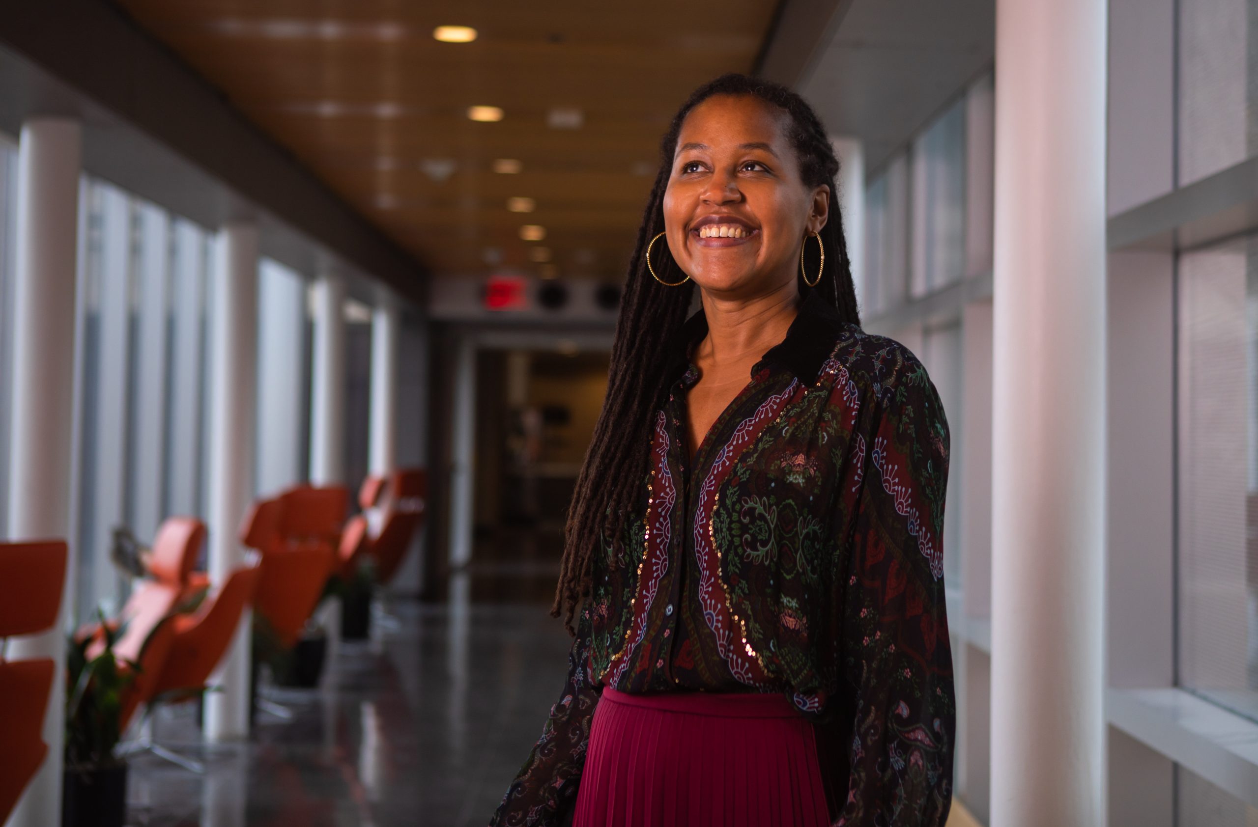 Author Dawnie Walton during her visit to the Newhouse School on March 31, 2022.