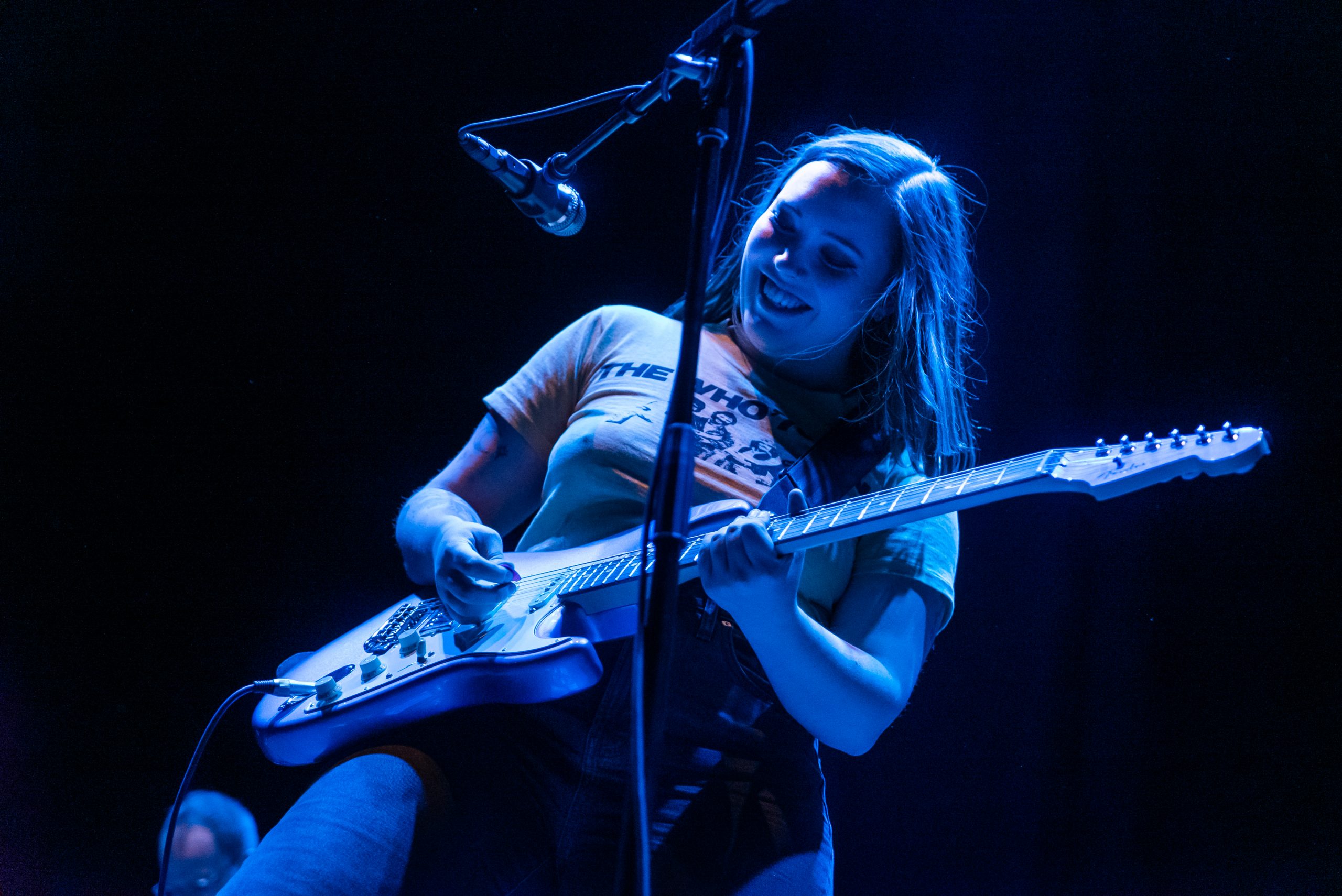 The band Soccer Mommy performs at Cornell University