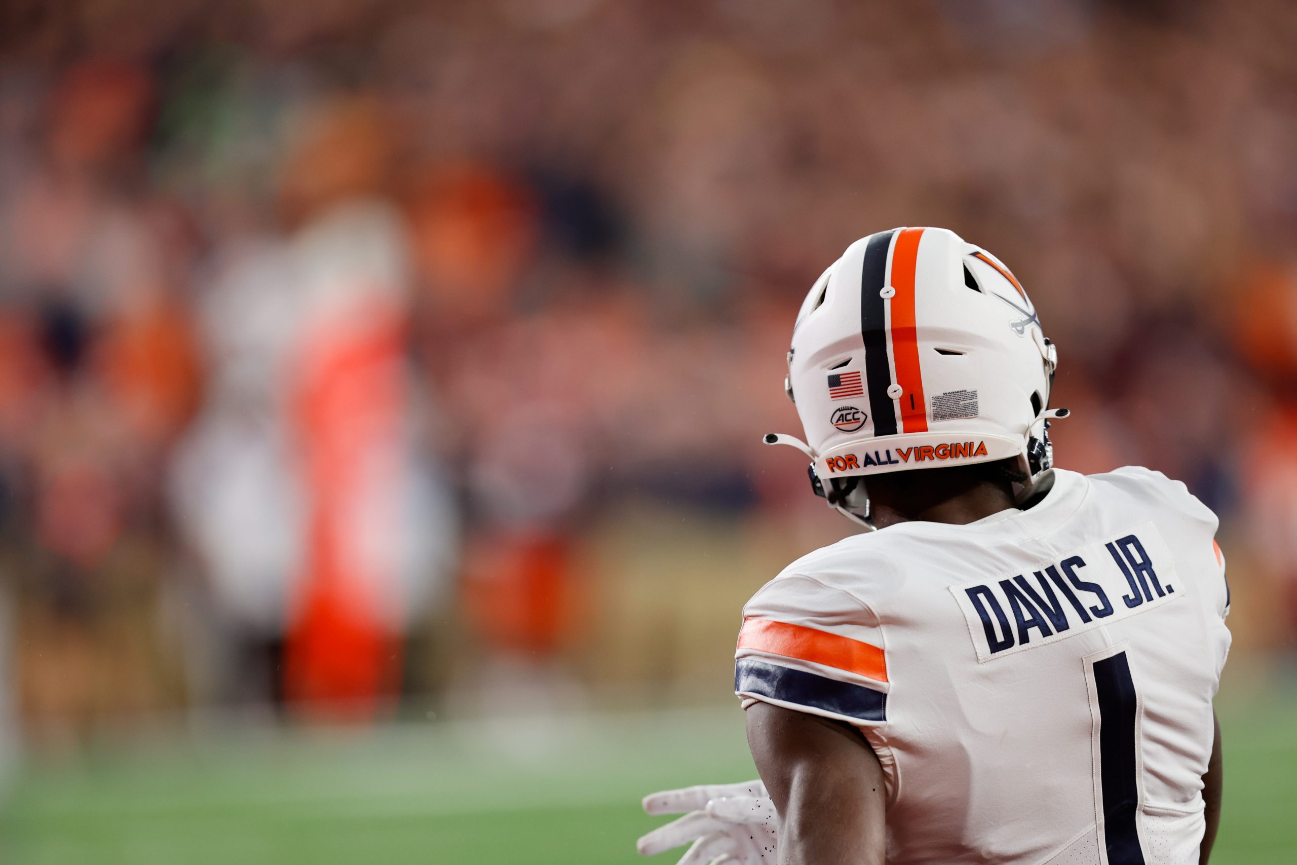 Virginia Football player Lavel Davis Jr. during his team's game against Syracuse at the JMA Wireless Dome on September 23rd, 2022.